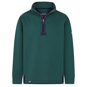 Lazy Jacks Mens Quarter Zip Sweatshirt / Forest